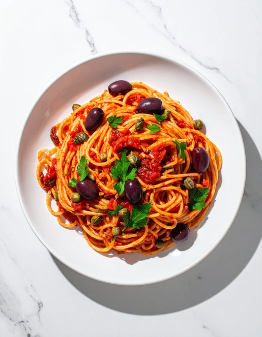 Recipe: Spaghetti + Puttanesca: Naples’ Bold, Briny Rebel